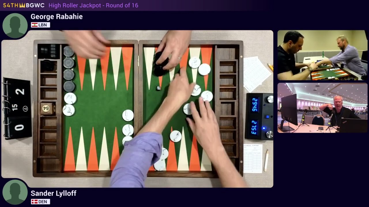 2023 BGWC - High Roller Jackpot Rnd of 16 - Sander Lylloff vs. George Rabahie - 15pts
