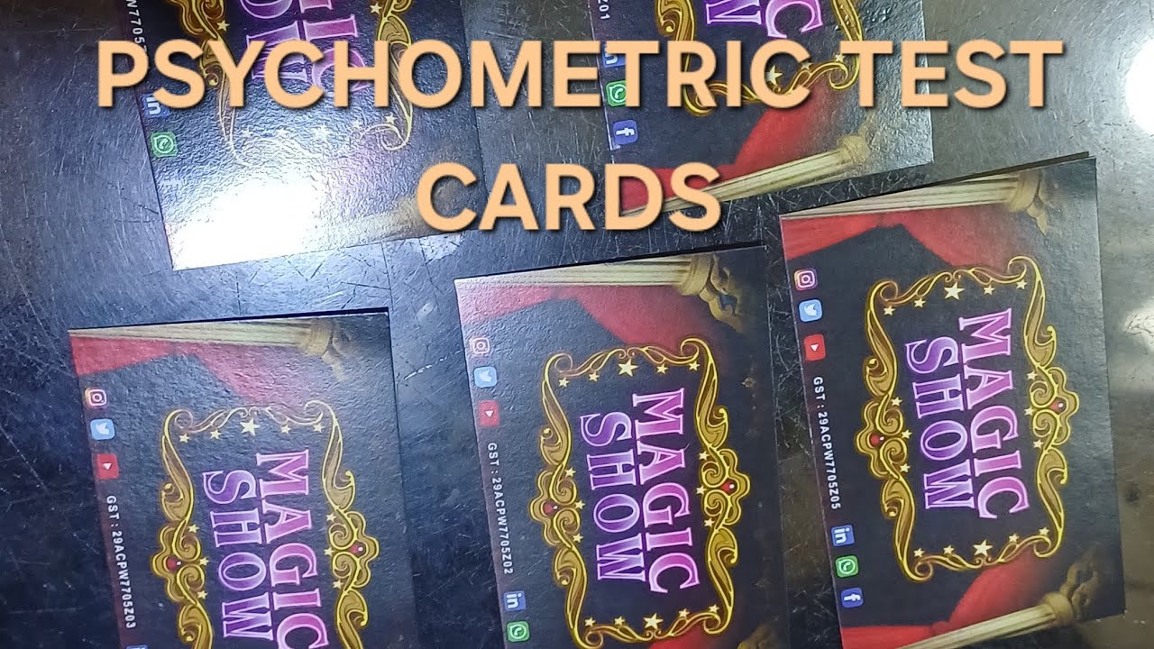 PSYCHOMETRIC  TEST CARDS #patilmagic #patilmagicshop #mentalism #mindreader #mentalmagic 