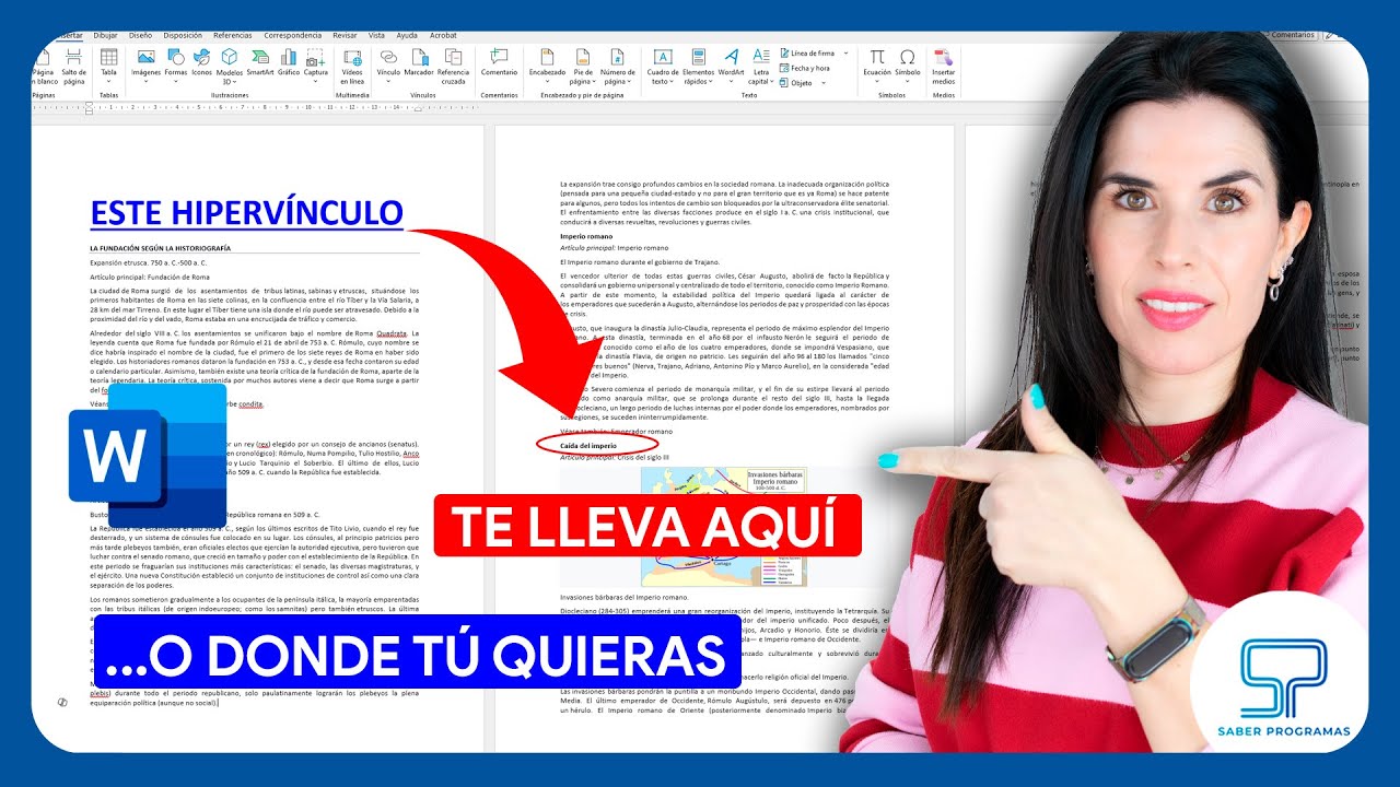 V&iacute;nculo MARCADOR e HIPERV&Iacute;NCULO en Word ✅
