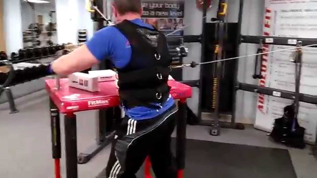 Arm wrestling training on the 3D trainer at Absolutely Fit Swindon