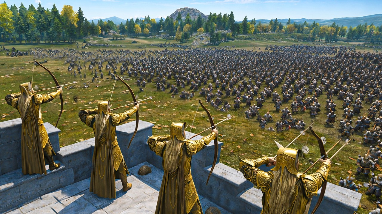 Can 350 Elves Stop 1,000 Dwarves Attack - LOTR | Mount & Blade 2 Bannerlord