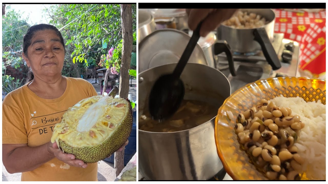 A VIDA SIMPLES NO INTERIOR E O ALMOÇO NA COZINHA DA IRMÃ TÂNIA. 
