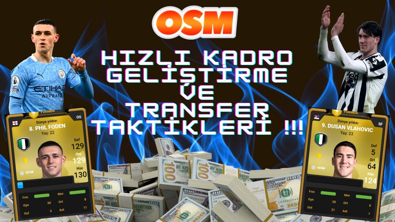 OSM 2023 - HIZLI KADRO GELİŞTİRME VE TRANSFER TAKTİKLERİ ! ONLİNE SOCCER MANAGER !