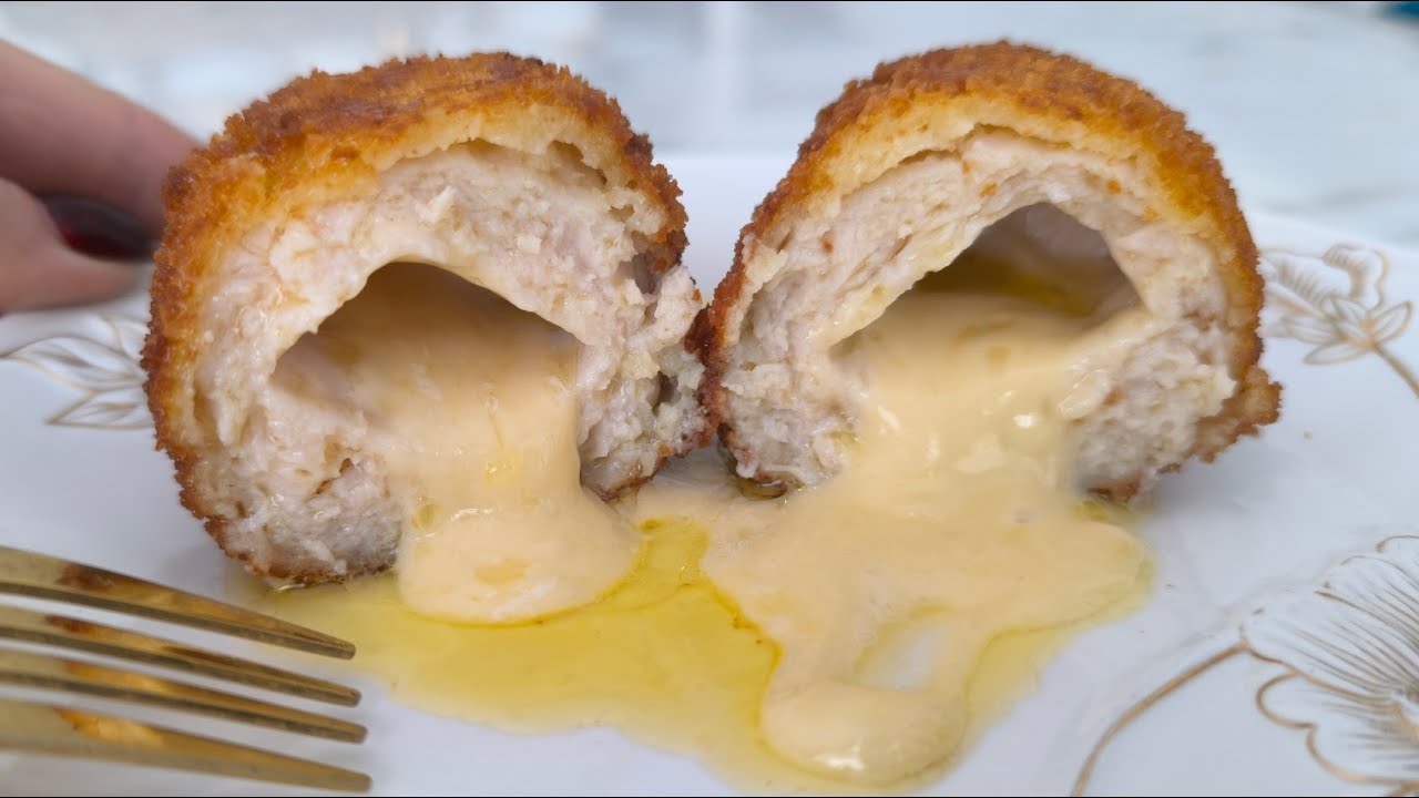ƏN ƏN asan Kiyev sayağı kotlet resepti, toyuq ətindən pendirli kotlet, котлета по Киевски, вкусно