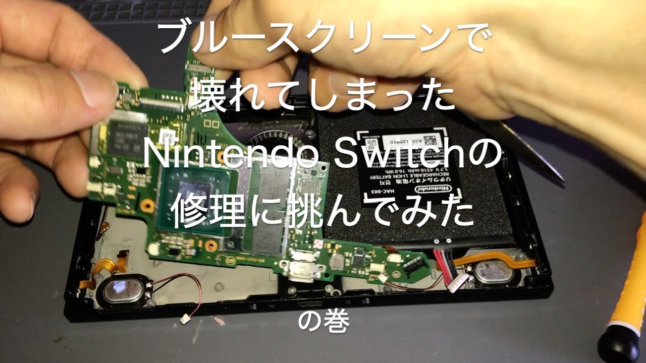 ブルースクリーンで壊れたSwitchの修理に挑んでみた