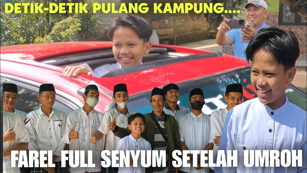 HEBOH SENYUMAN📌 DETIK-DETIK FAREL TIBA DI RUMAH SETELAH DARI MASJID.