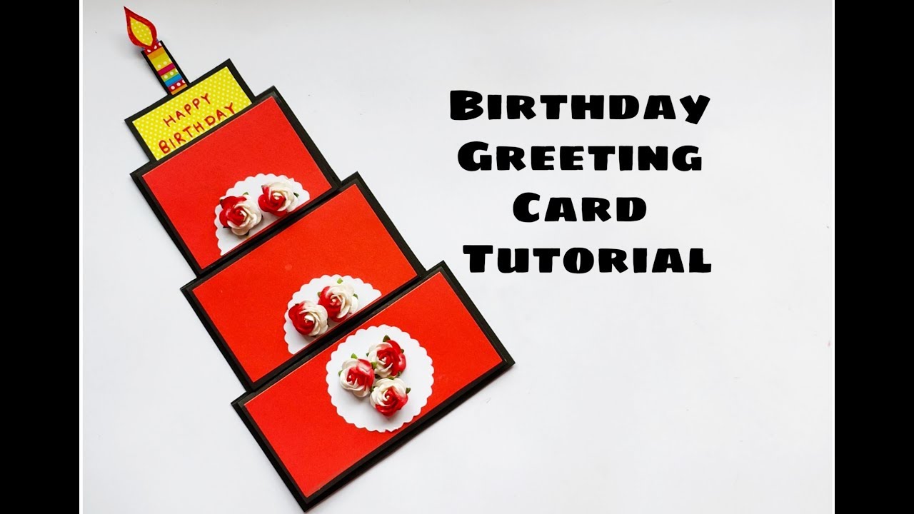 Beautiful Handmade Birthday Card / Birthday Card Idea (Requested video)