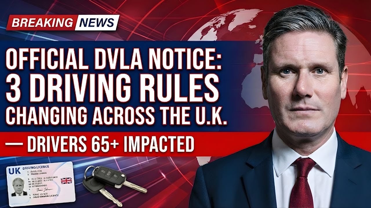 Official DVLA Notice: 3 Driving Rules Changing Across the U.K. &mdash; Drivers 65+ Impacted