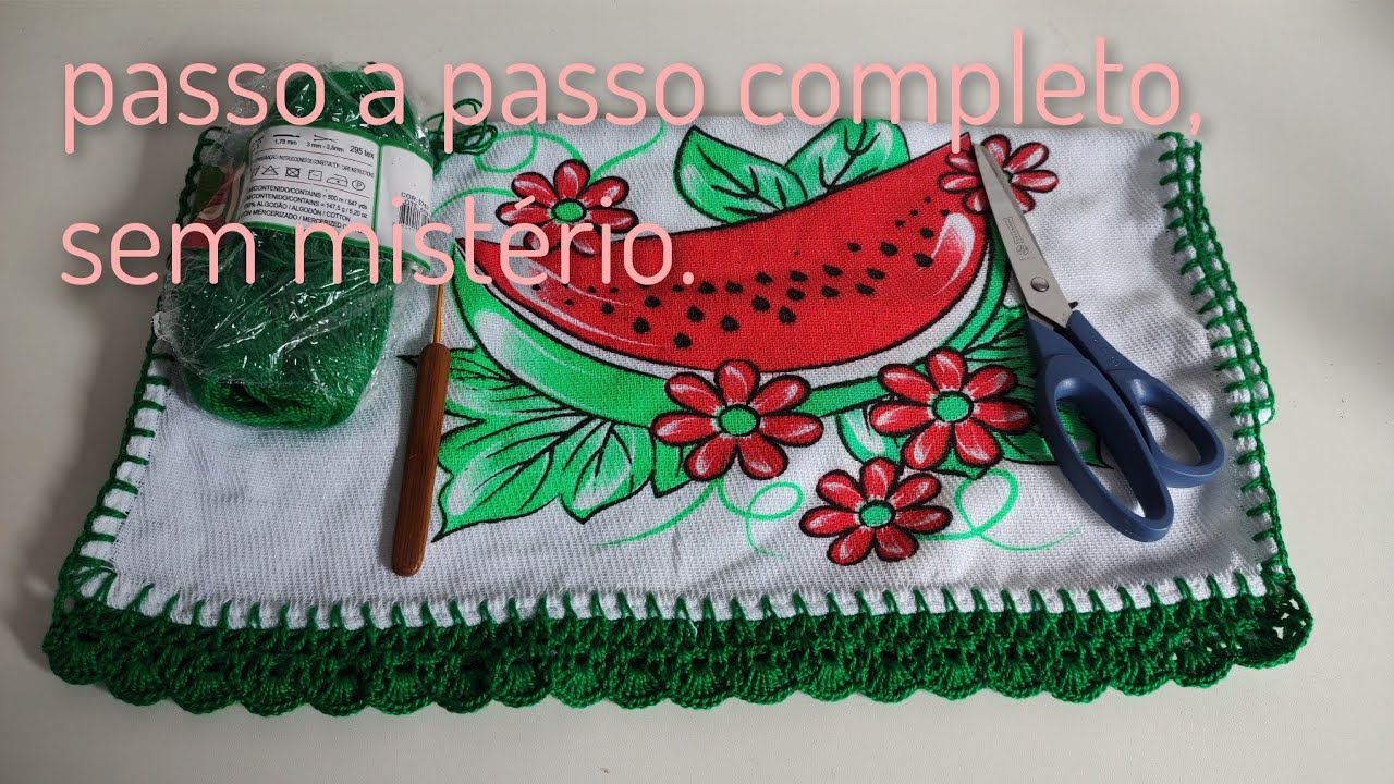 Barradinho simples, passo a passo para iniciantes. 🧶
