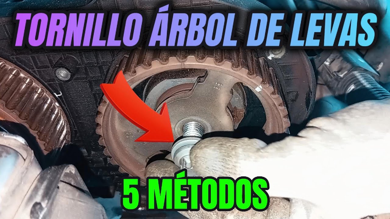 Cómo AFLOJAR y APRETAR el TORNILLO del ÁRBOL de LEVAS | 5 MÉTODOS diferentes
