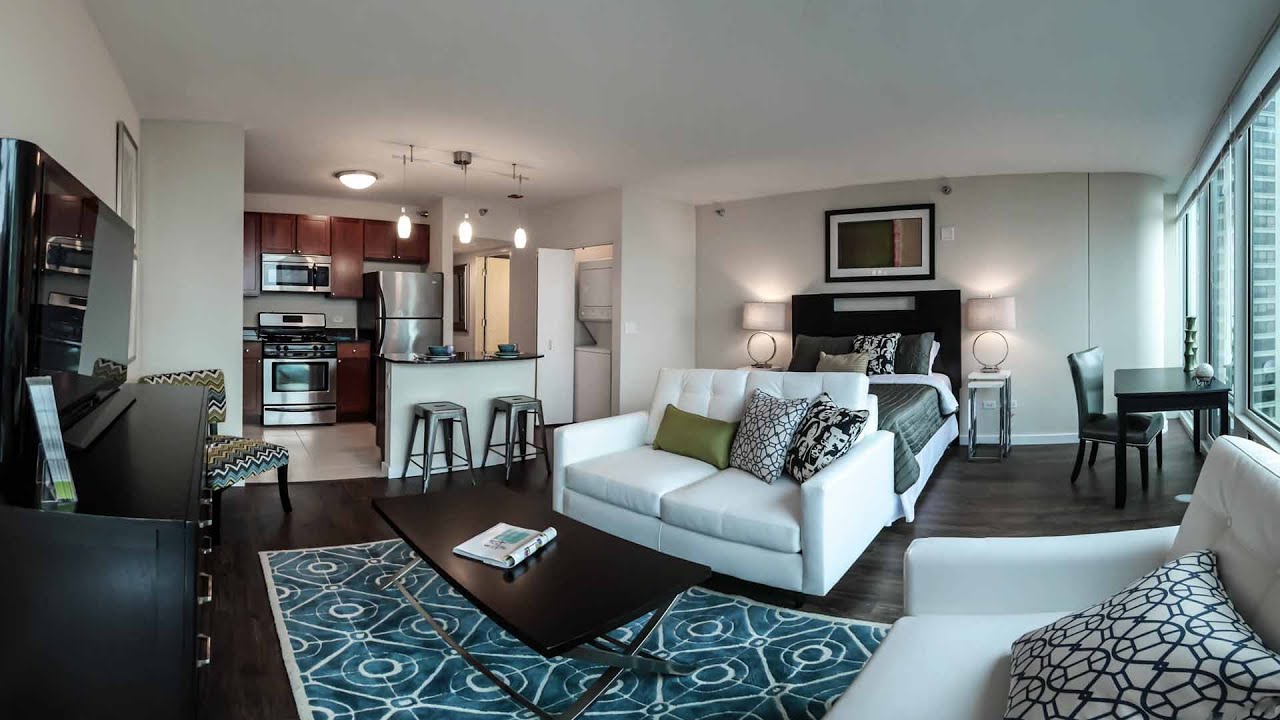 Tour a luxury studio model at Atwater apartments