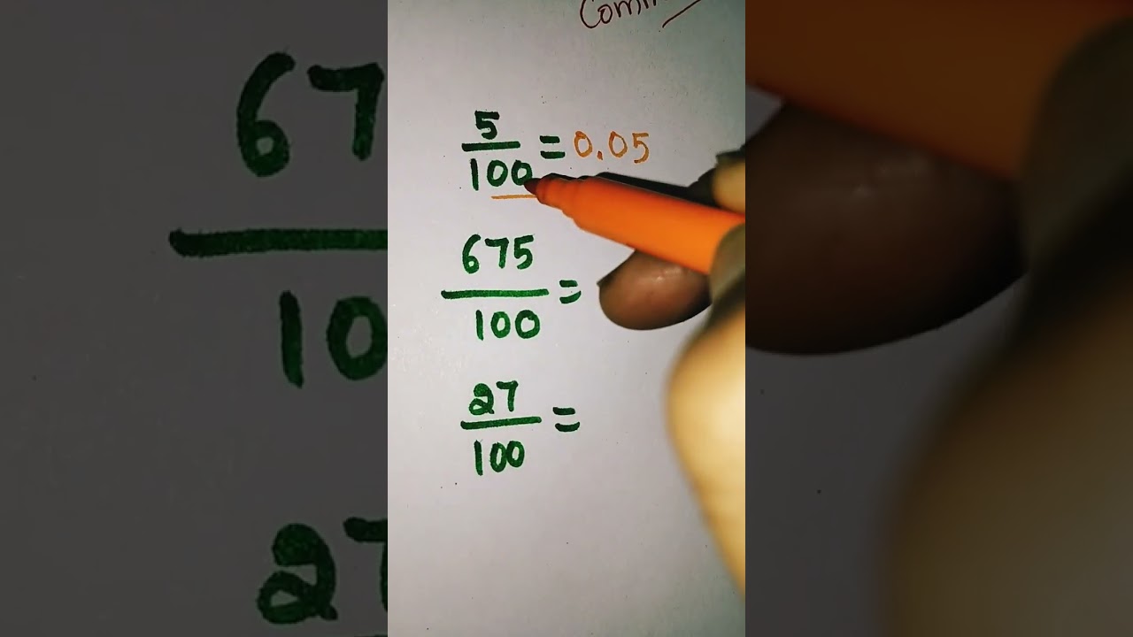 how to convert fraction to decimal point....... tricks 2023