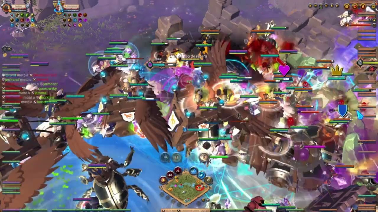 Upside vs C00K - Parte 2 - Pov Shadow Caller - Asedio a terry - Albion Online