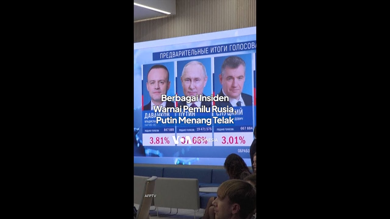 Berbagai Insiden Warnai Pemilu Rusia, Putin Menang Telak