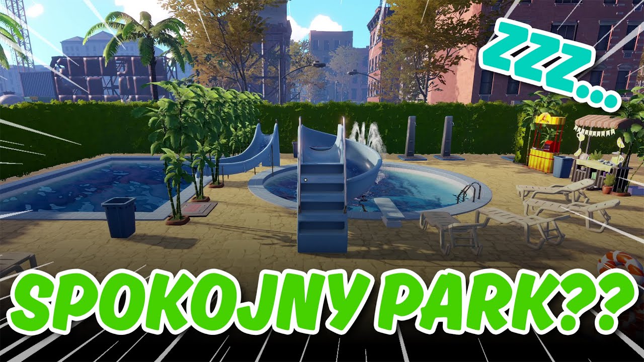 ֎ SPOKOJNY DZIEŃ W PARKU WODNYM | Waterpark Simulator (cozy gameplay)