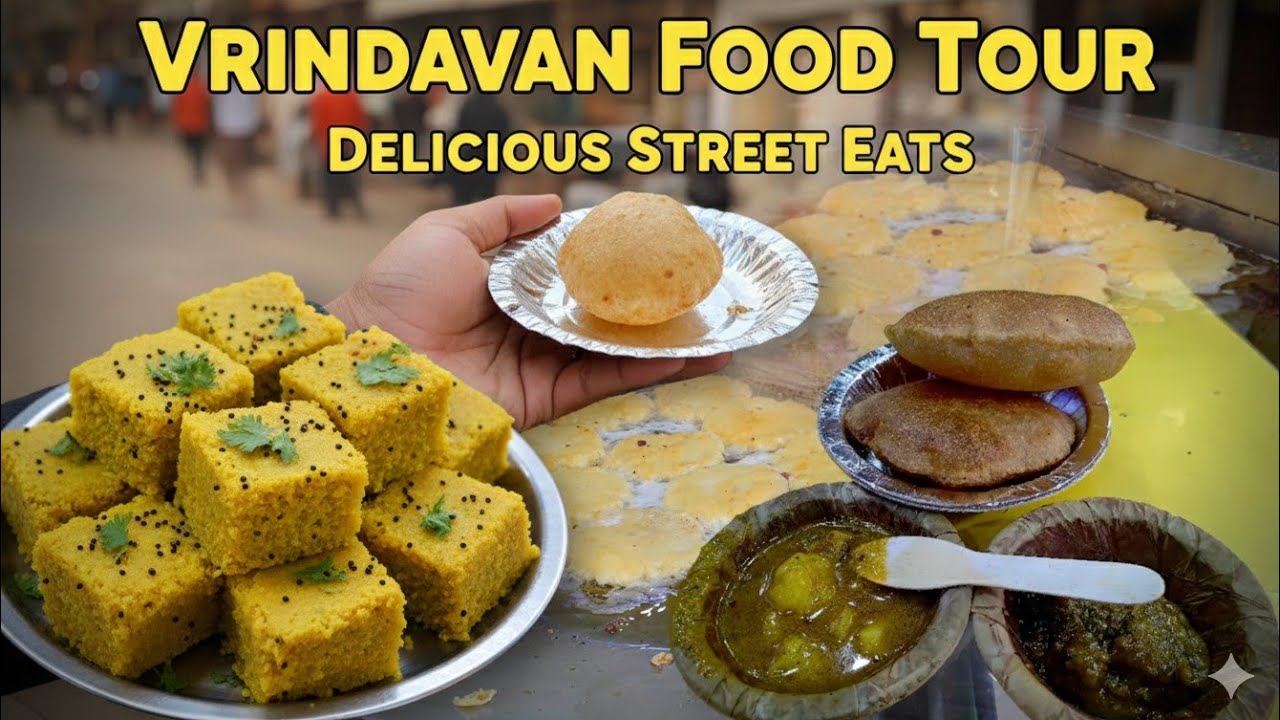 Vrindavan|Vrindavan Food Tour|Badnam Chaat|Brijwasi Sweets Mathura|Mathura Famous Food|Street Food