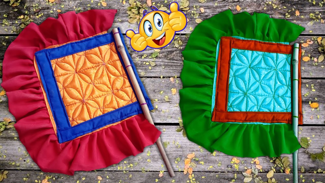 पुराने कपड़ों से हाथों से चलाने वाला पंखा कैसे बनाए How to make a manual fan with old clotheS