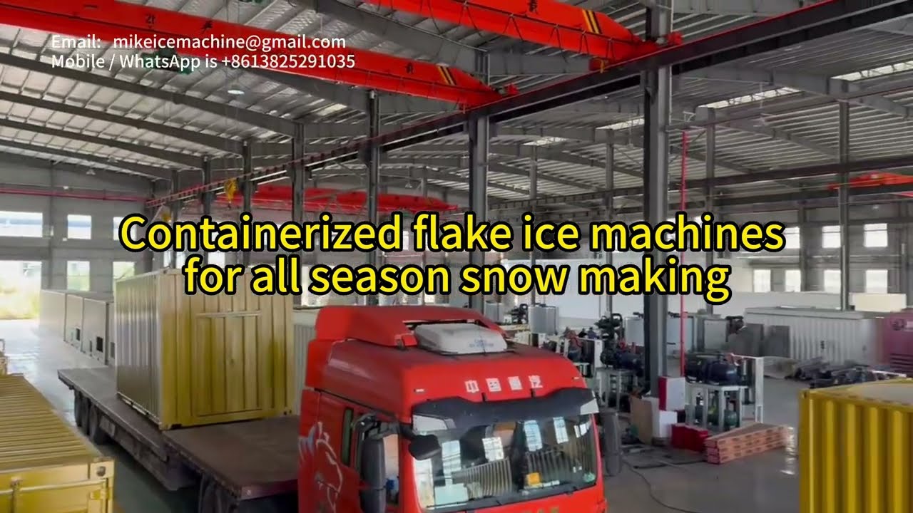 4 out of 74 containerized flake ice machines for all-season snow making