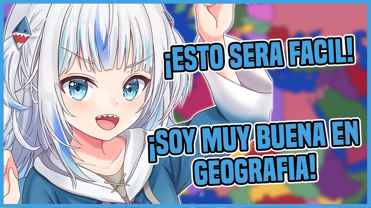 Gura muestra su conocimiento en Geografia - Hololive