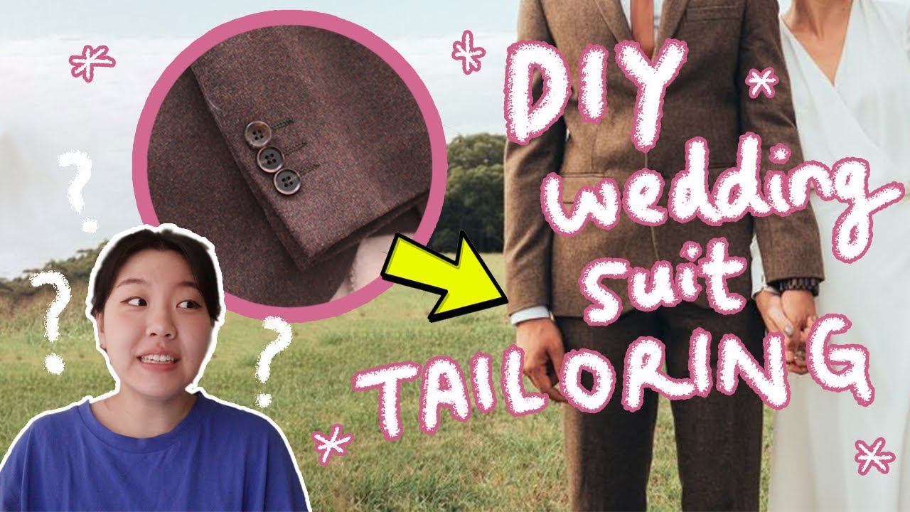 EASY FIX - Shortening A Suit Jacket Blazer Sleeve🕺🤵(tailoring my fiancès wedding suit)