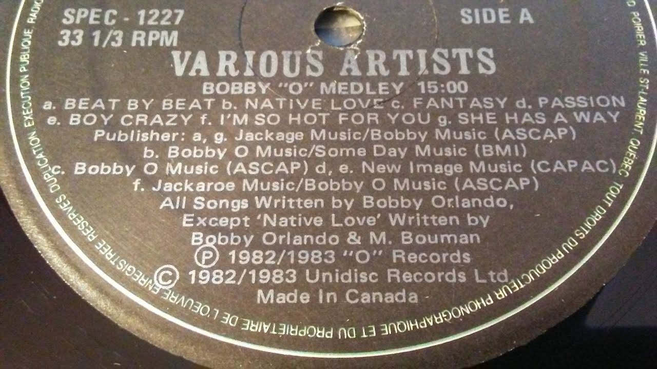 Bobby Orlando - Bobby "O"  Medley