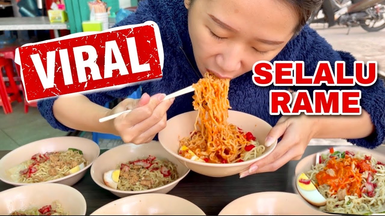 VIRAL ! 🥵 MIE PANGSIT SIBOLGA YANG SELALU RAME , HABIS BERAPA MANGKOK ? #jejezhuang