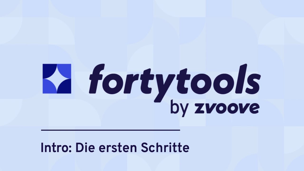 Intro Tutorial Testphase - Willkommen bei fortytools