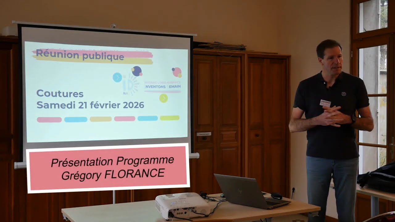 Présentation du Programme BLA ID à Coutures (49) par Grégory Florance