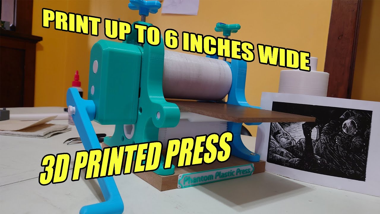 How to make a 3D printed printing press