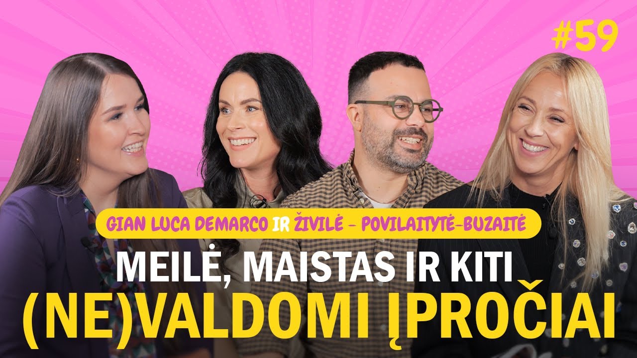 Kaip (iš)gyventi Lietuvoje italui? Gian Luca Demarco ir Živilė Povilaityte.  Nusirenk iki pusės #59
