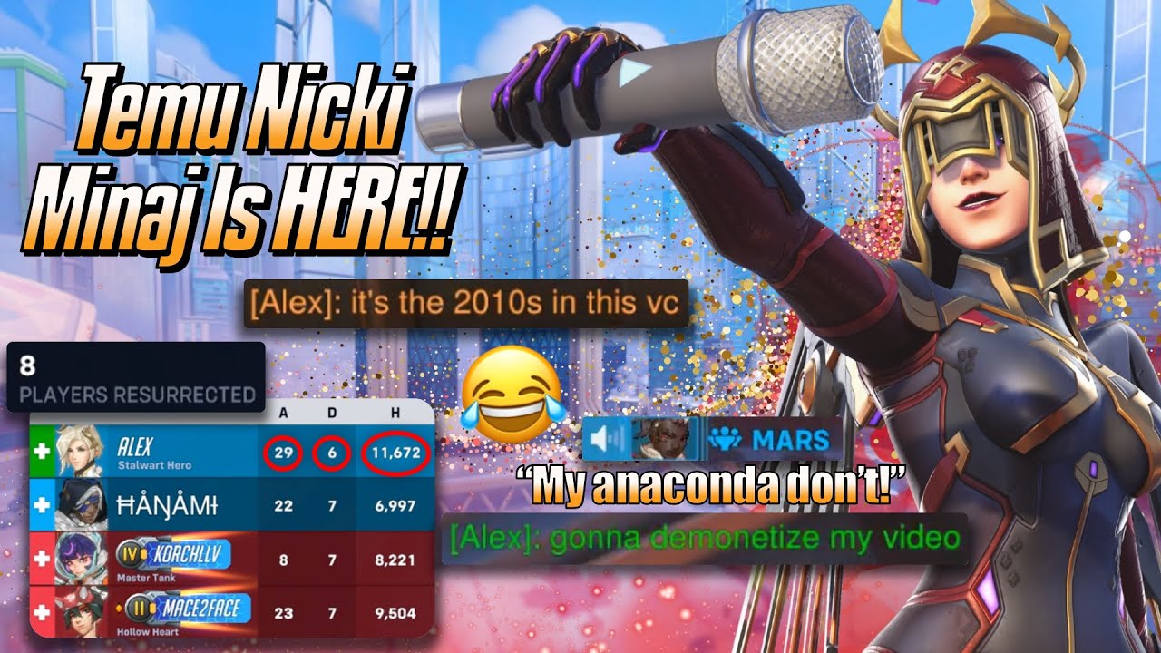 Temu Nicki Minaj Is HERE!! 😂 - Mercy Gameplay & Commentary - Overwatch 2 (Season 20)