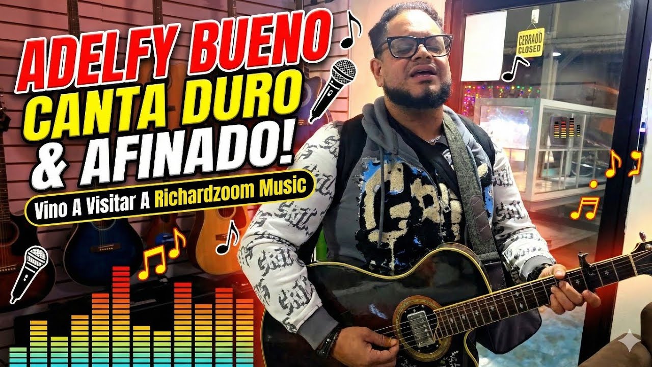 Adelfy Bueno Canta Duro & Afinado! Vino A Visitar A Richardzoom Music 