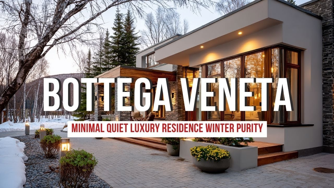 Минималистичная тихая роскошная резиденция, вдохновленная Bottega Veneta и Амаль Клуни Winter Purity