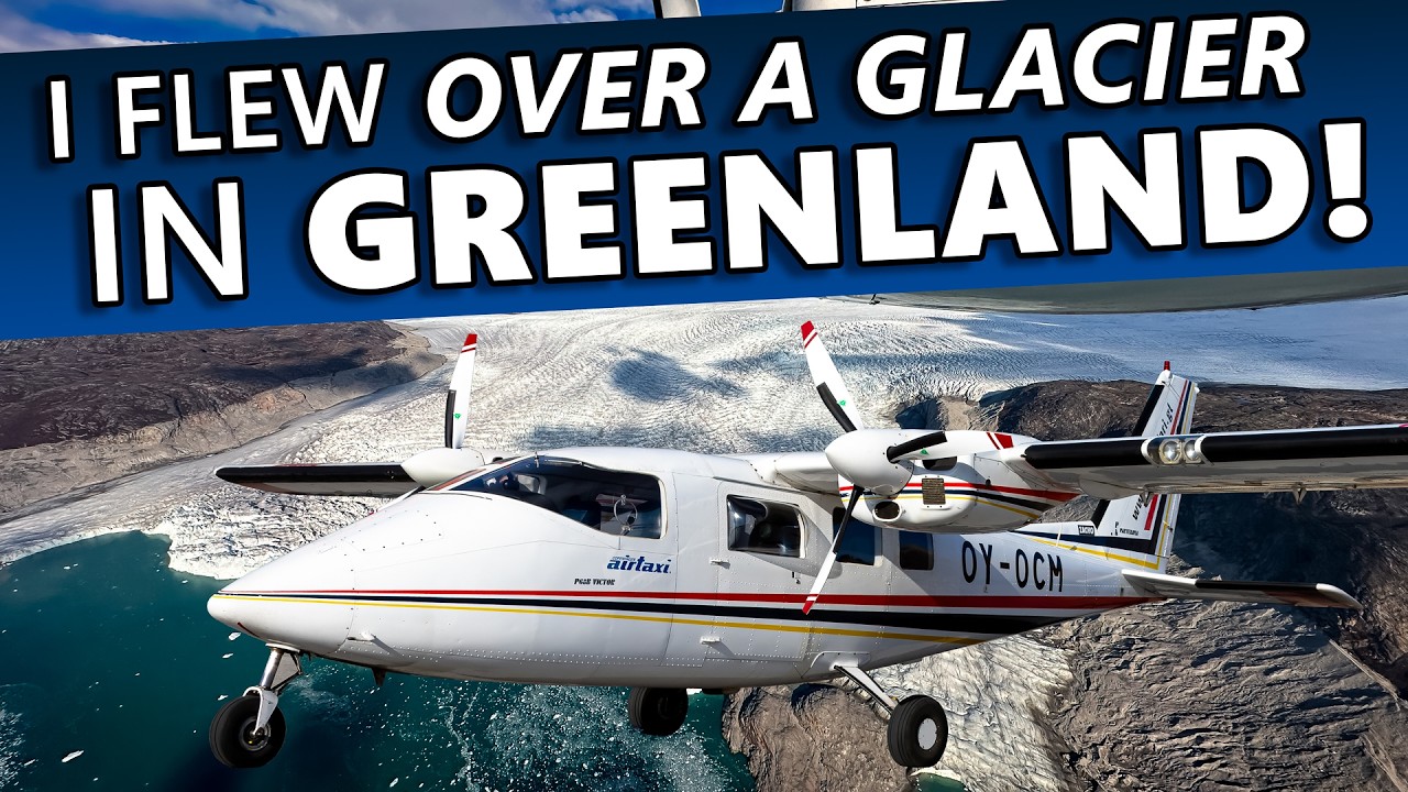 I Flew Over a GLACIER in Greenland!
