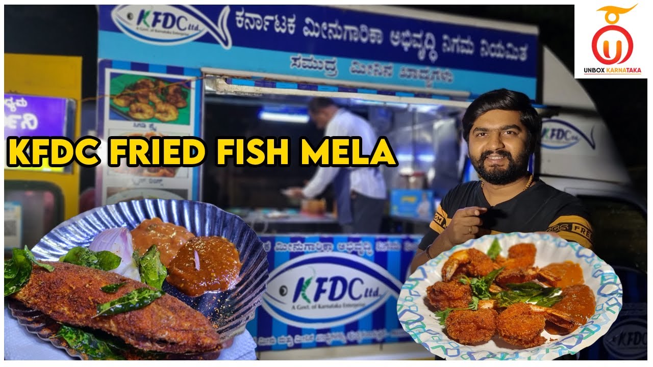 Tasty Fish Fry at KFDC Mobile Canteen, Bangalore Street Food | Kannada Food Review | Unbox Karnataka