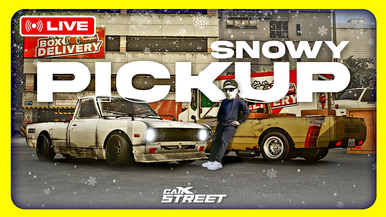🔴PICKUP ZIMNÝ MEET! ❄️ CAR X STREET 🚗 NAŽIVO!