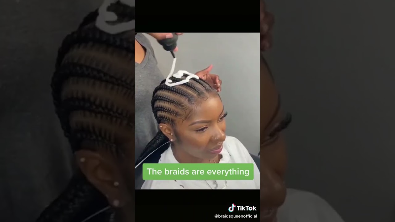 Braiding using Shine N Jam | #braids & #tutorial | #shorts  & #selftaught | #edit