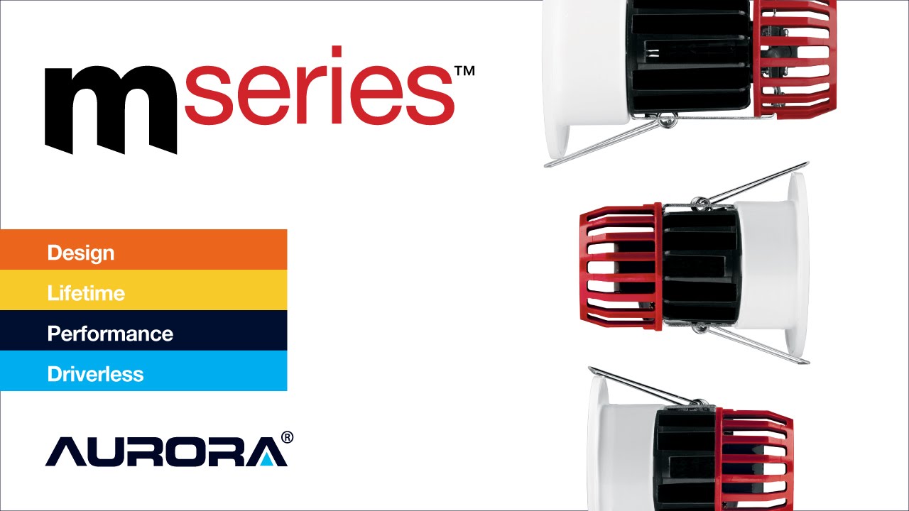 mSeries LED Fire Rated Downlights - Aurora Light Byte v1