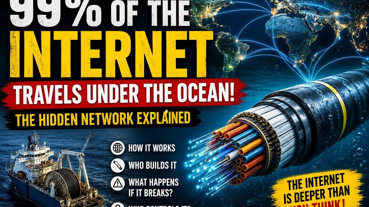 99% of the Internet Travels Under the Ocean! | The Hidden Network That Connects the World
