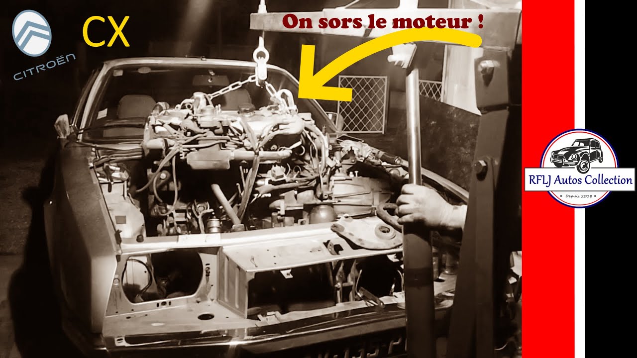 [Atelier] Dépose moteur de la Citroën CX Athéna