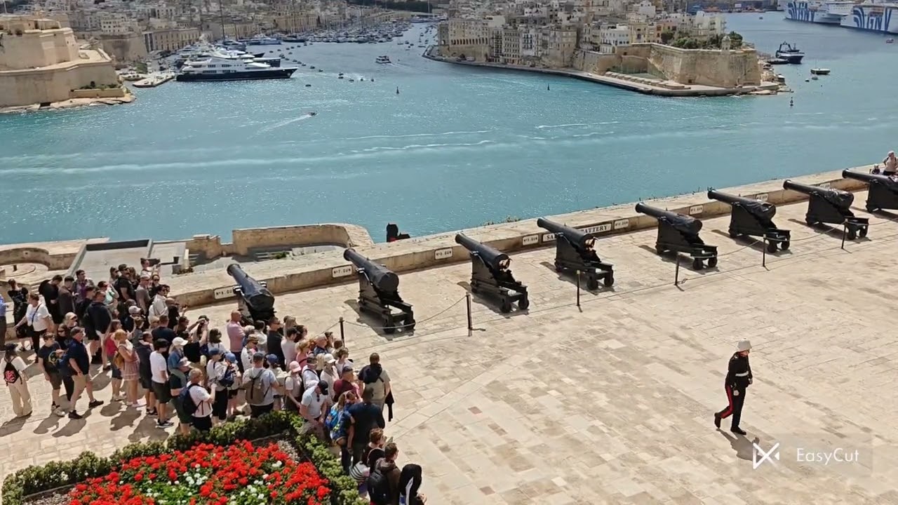 #cannon firing #Saluting battery #travel #malta #travelvlog #holiday