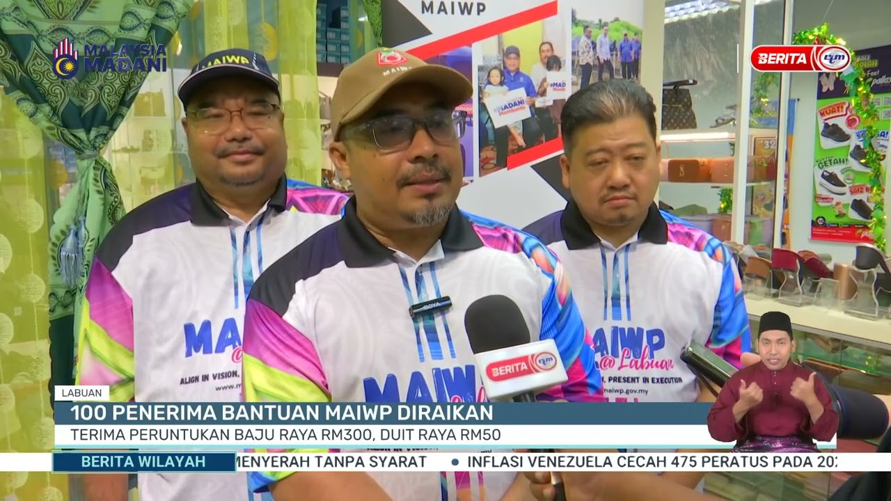 7 MAC 2026 - BW - 100 PENERIMA BANTUAN MAIWP: TERIMA PERUNTUKAN BAJU RAYA RM300, DUIT RAYA RM50