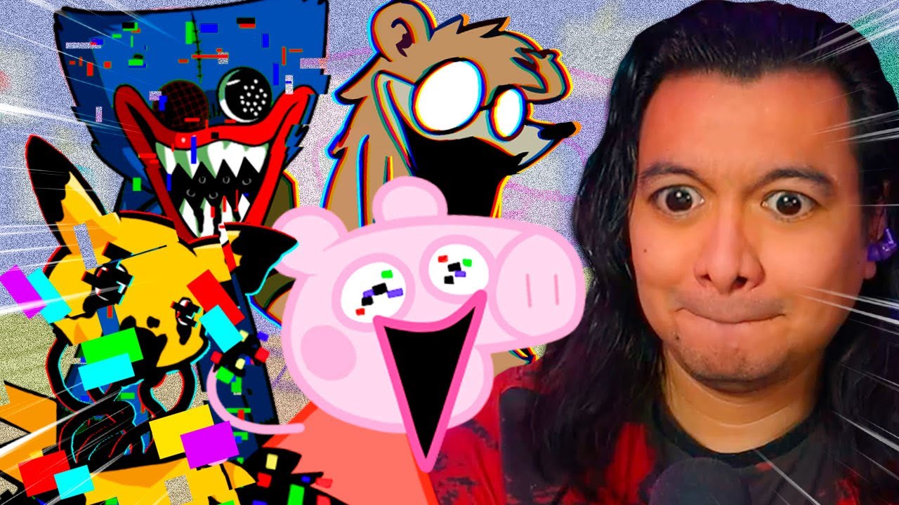 PEPPA, HUGGY WUGGY, RIGBY Y HASTA PIKACHU ESTAN INFECTADOS CON EL GLITCH FNF PIBBY CORRUPTED MODS