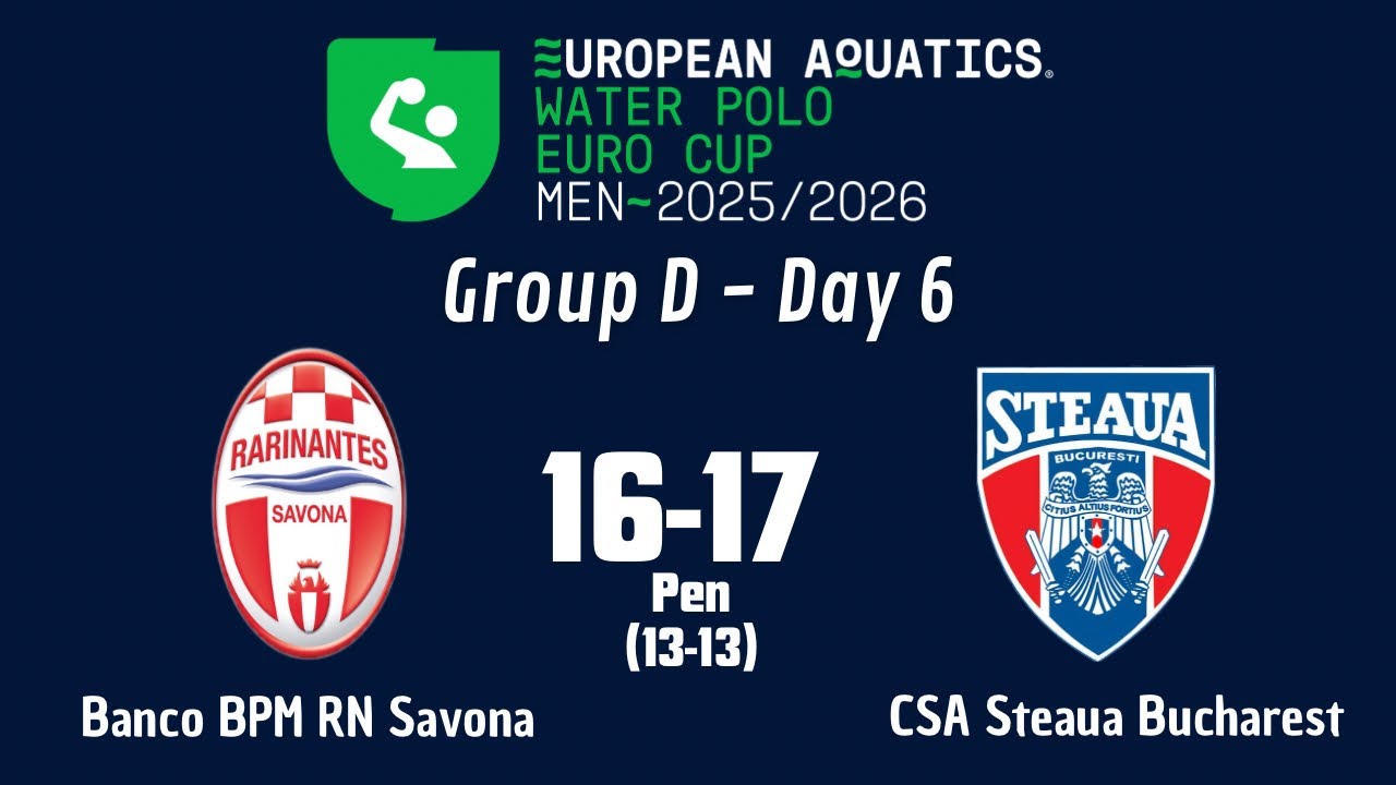 Banco BPM RN Savona 🆚 CSA Steaua Bucharest 16-17