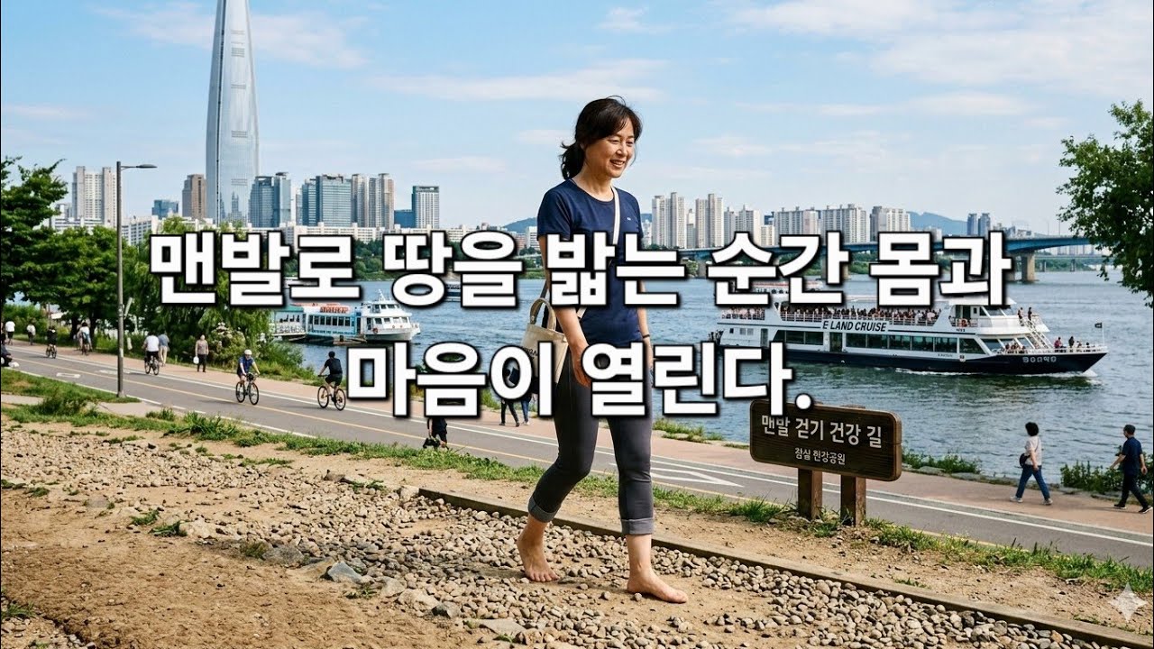 맨발힐링 맨발로 땅을 밟는 순간 몸과 마음은 열린다.#맨발걷기#자연치유