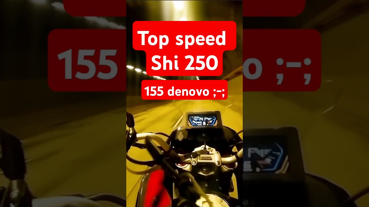SHI 250 top speed velocidade maxima