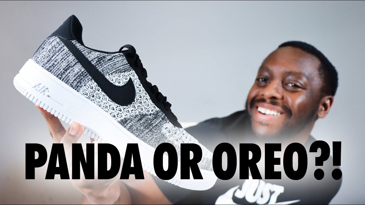 Обзор кроссовок Air Force 1 Flyknit 2.0 Black White On Foot от QuickSchopes 686 Schopes AV3042 00...