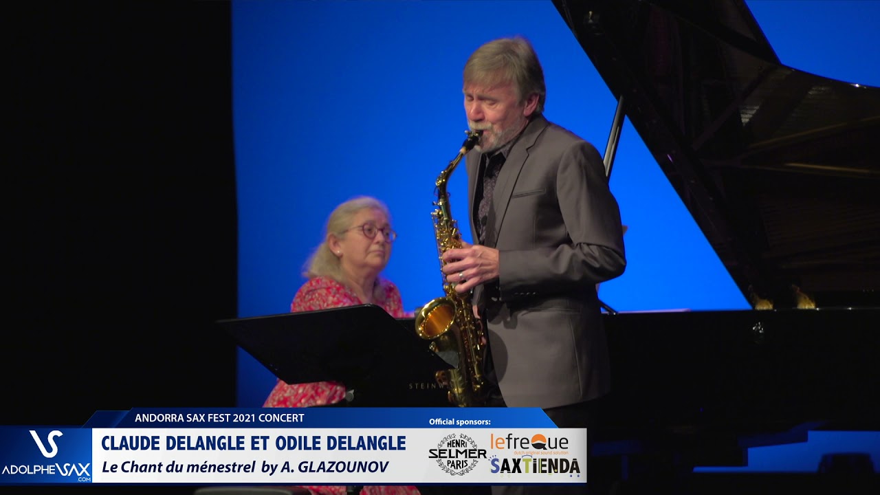 Claude Delangle et Odile Delangle plays Le Chant du ménestrel by A. GLAZOUNOV