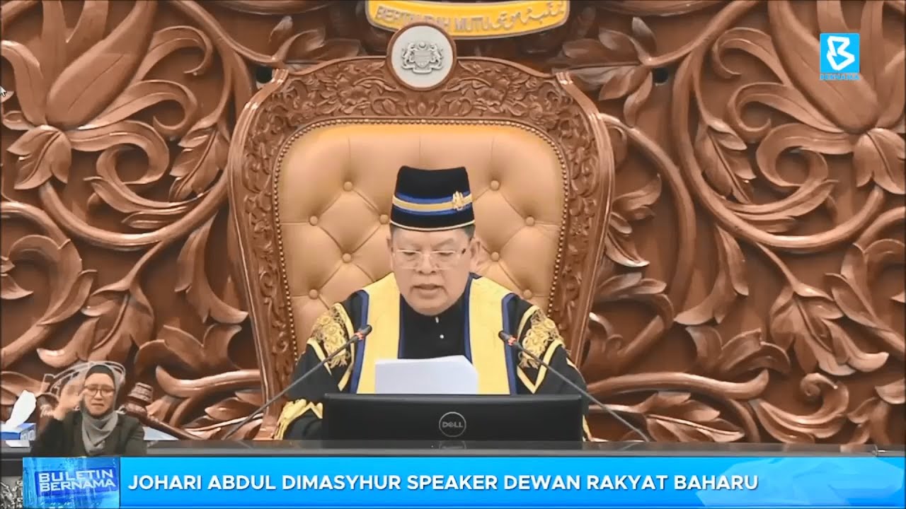 Johari Abdul dimasyhur Speaker Dewan Rakyat baharu
