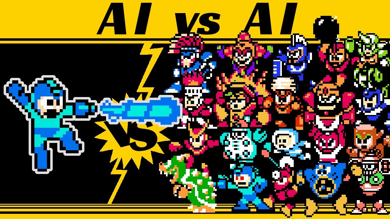 AI Mega Man's CHALLENGE (VS Robot Masters) | Mega Man CPU Battle